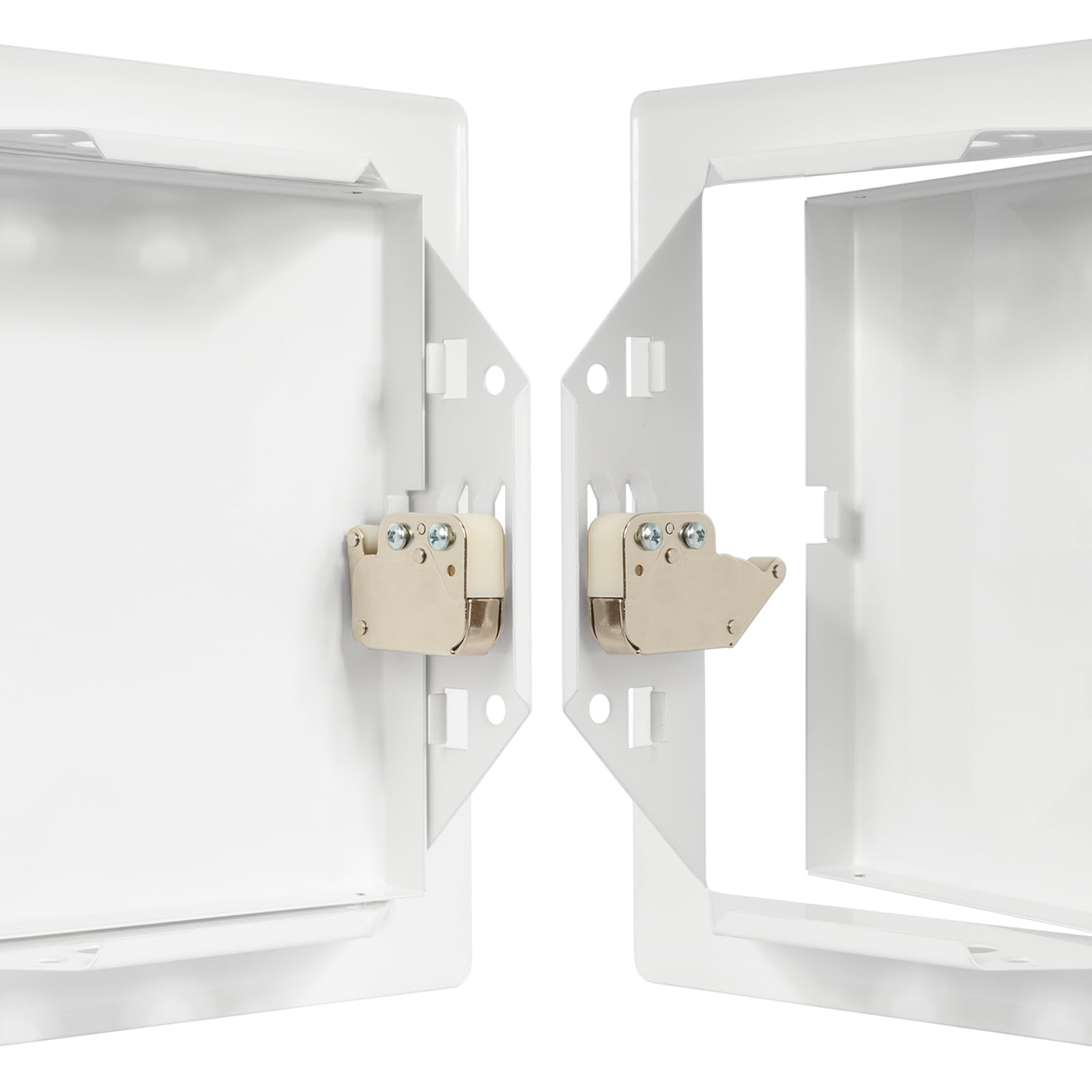 Vent Systems 6'' x 6'' Inch White Metal Access Panel with Click Function - Easy Access Doors - Access Panel for Drywall, Wall, Electrical and Plumbing Service Door - Image 8
